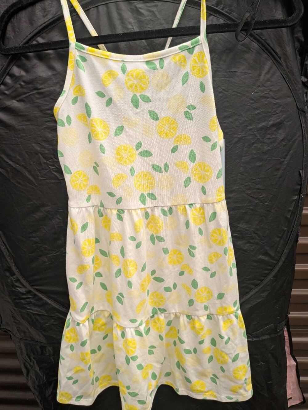 Cat & Jack White Sundress with Yellow Lemon Print